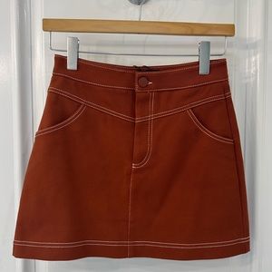 Zara mini denim skirt